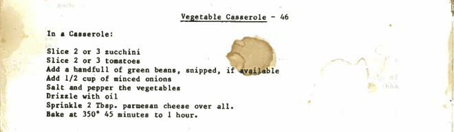 46 Vegetable Casserole - 1980